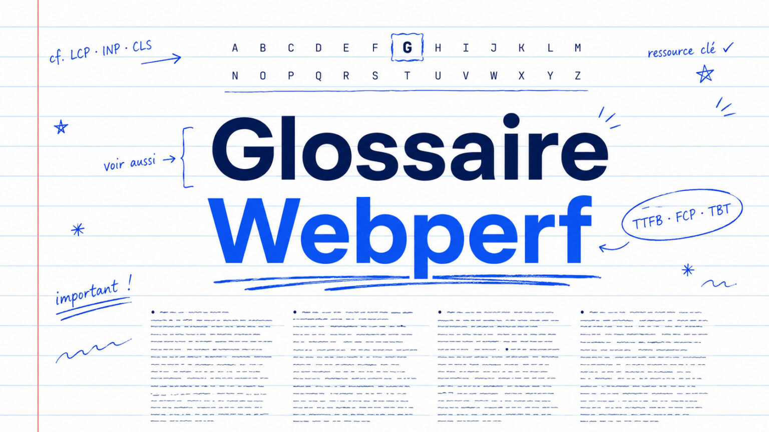 Définitions : le langage de la webperf expliqué simplement