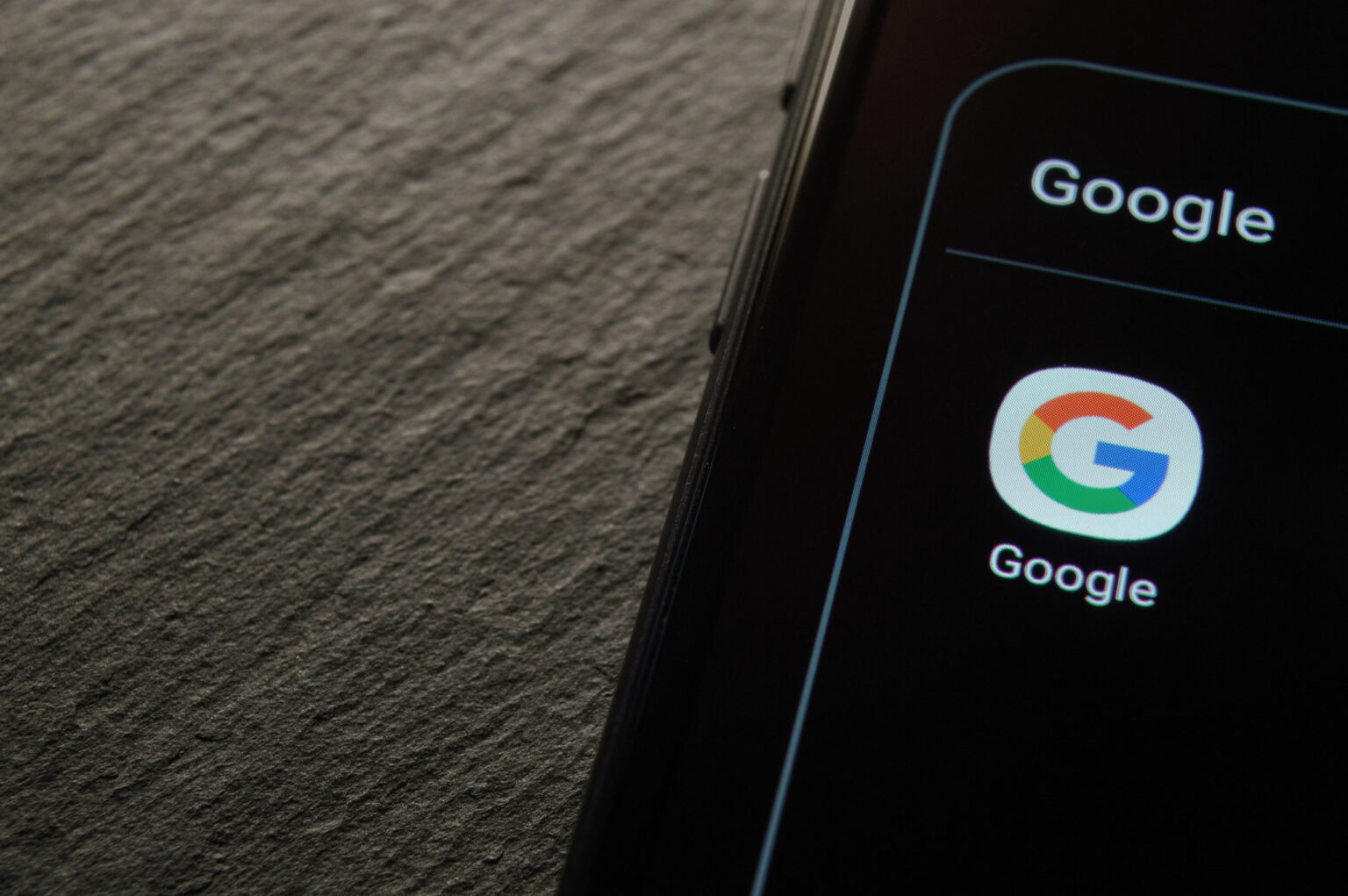 Application Google sur smartphone Android